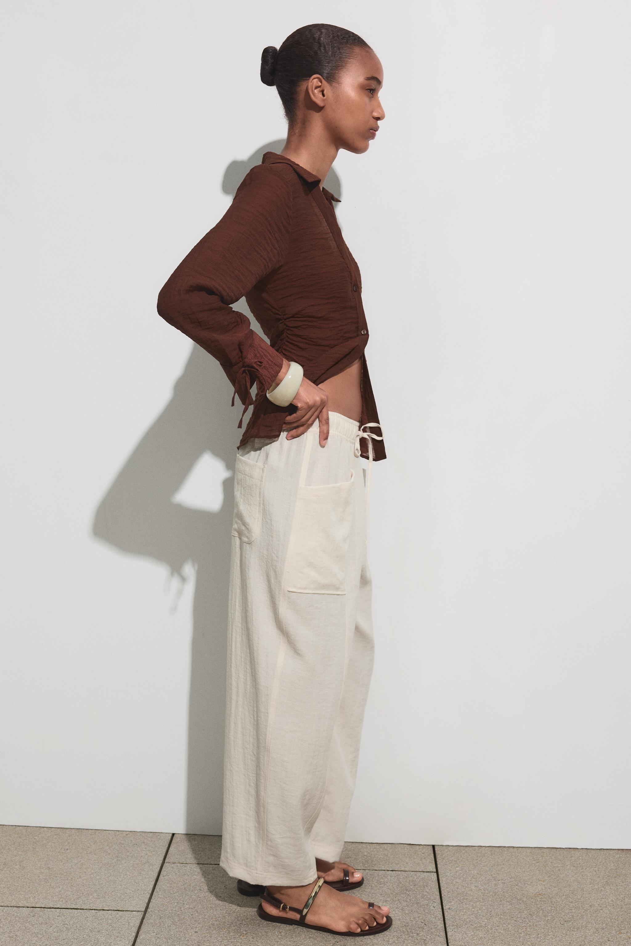 PANTALON RUSTIQUE À TAILLE ÉLASTIQUE